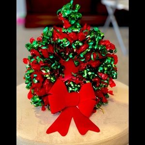 Hand made candy wreath.